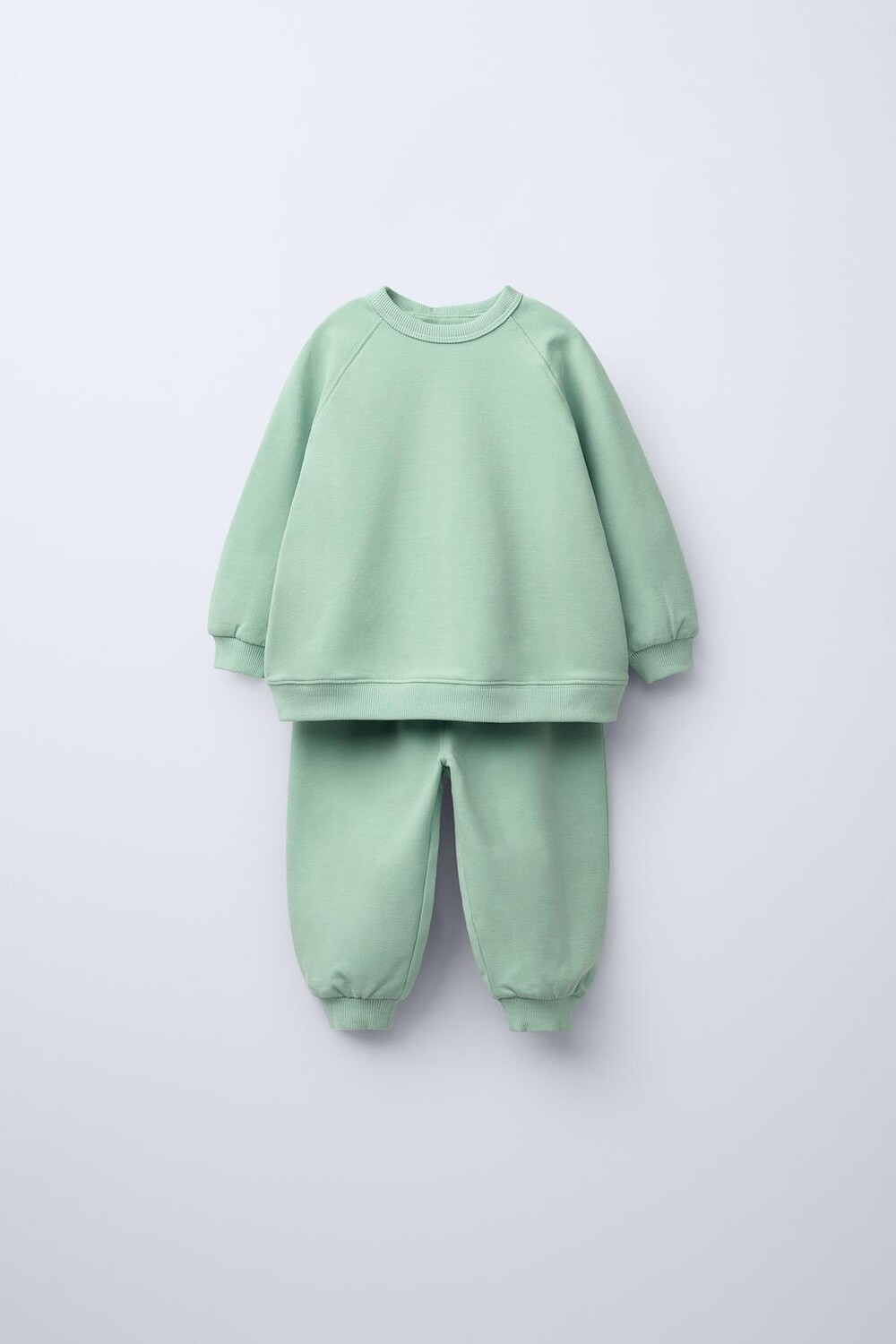 

Брюки и толстовка jogger co ord ZARA, средне-зеленый