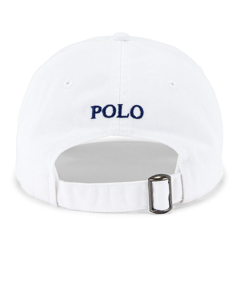 Кепка Polo Ralph Lauren Chino, цвет White & Marlin Blue — фото 4