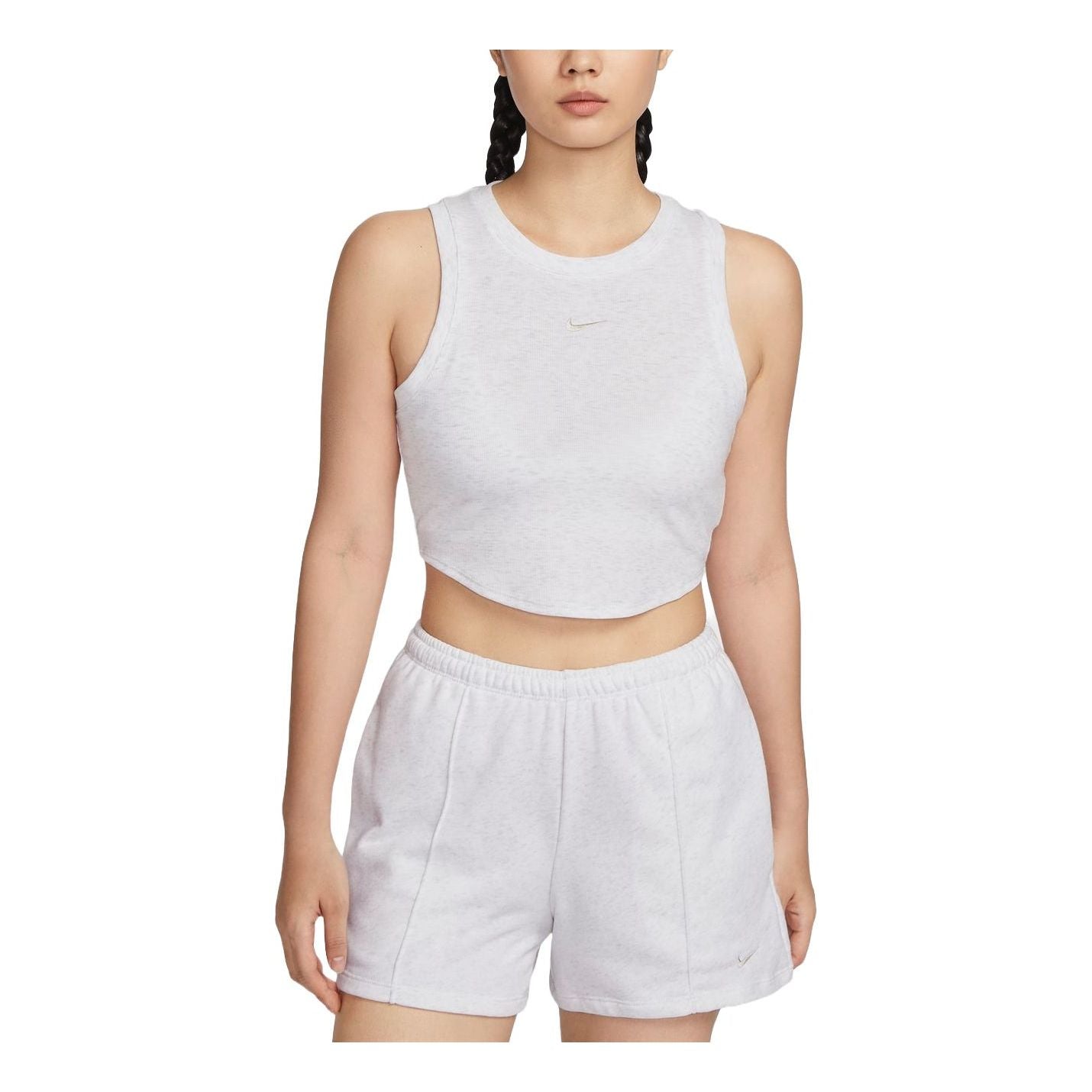 

Спортивный топ (WMNS) Nike Sportswear Essentials Tank Asia Sizing 'White Grey' FB8280-051, белый