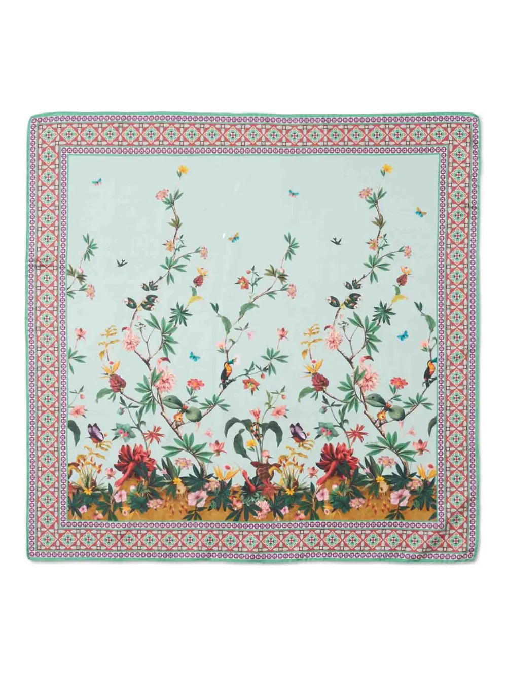 

Шелковый платок Zooflora Placée La Doublej, синий