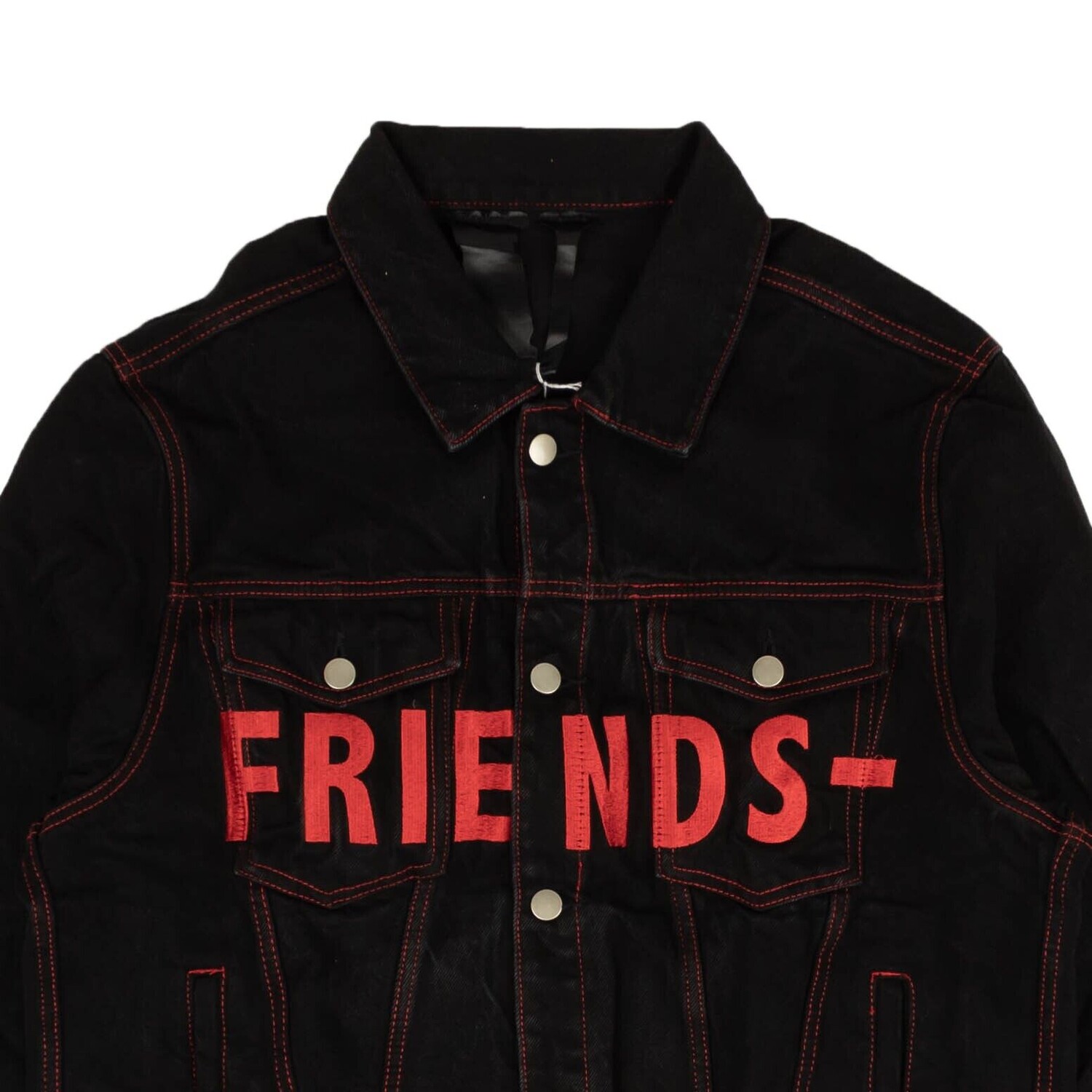

Джинсовая Куртка Vlone Friends - Черный/Красный, черный