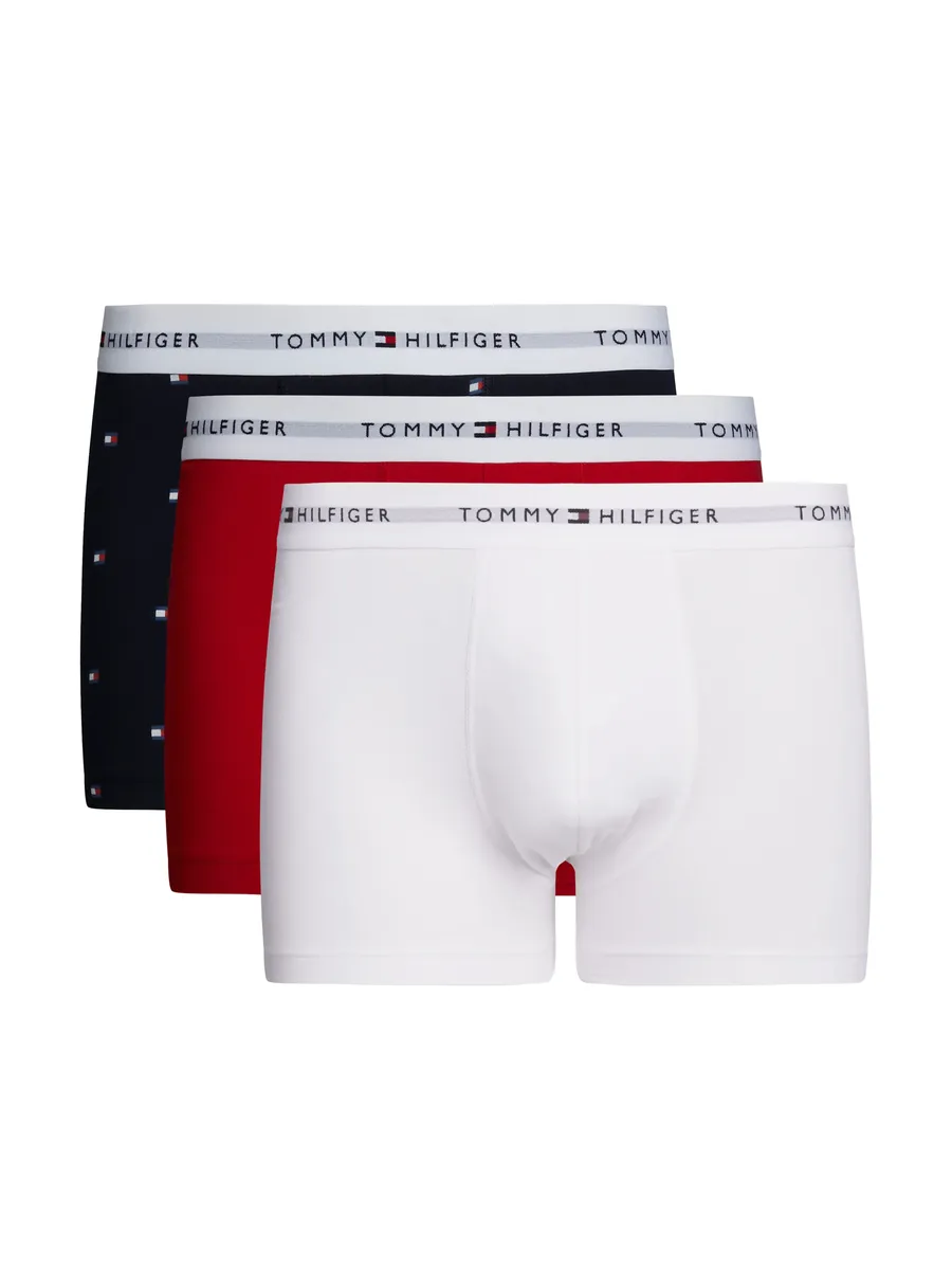 

Tommy Hilfiger Underwear Трусы "3P TRUNK PRINT" (в упаковке 3 шт.), с принтом, белый