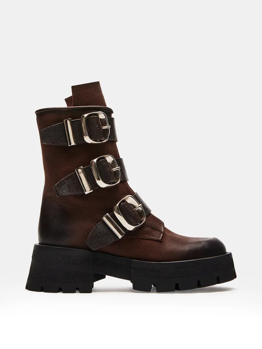 Женские ботильоны Steve Madden Roland из натуральной кожи, коричневый