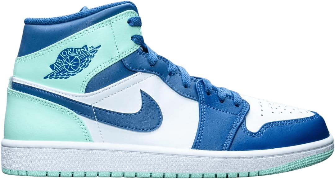 

Кроссовки Nike Air Jordan 1 Mid для мужчин, Mystic Navy Mint Foam White