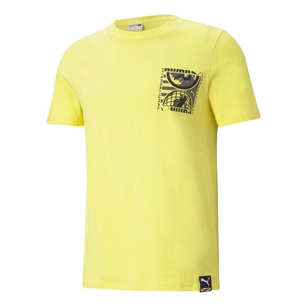 

Футболка international earth t-shirt 'yellow black' Puma, желтый