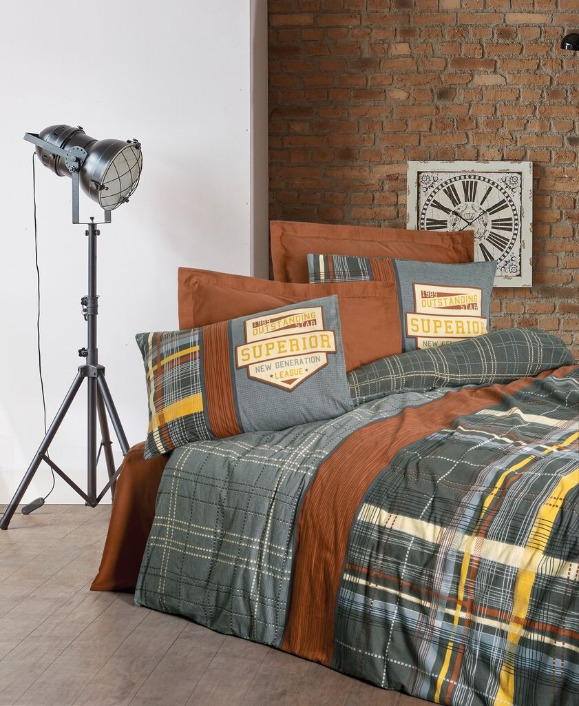 

L'Essentiel Linge de Maison, Ramiro - Cinnamon, комплект односпального пододеяльника Ranforce, корица, 100 % ХЛОПОК RANFORCE, 160 x 220 см