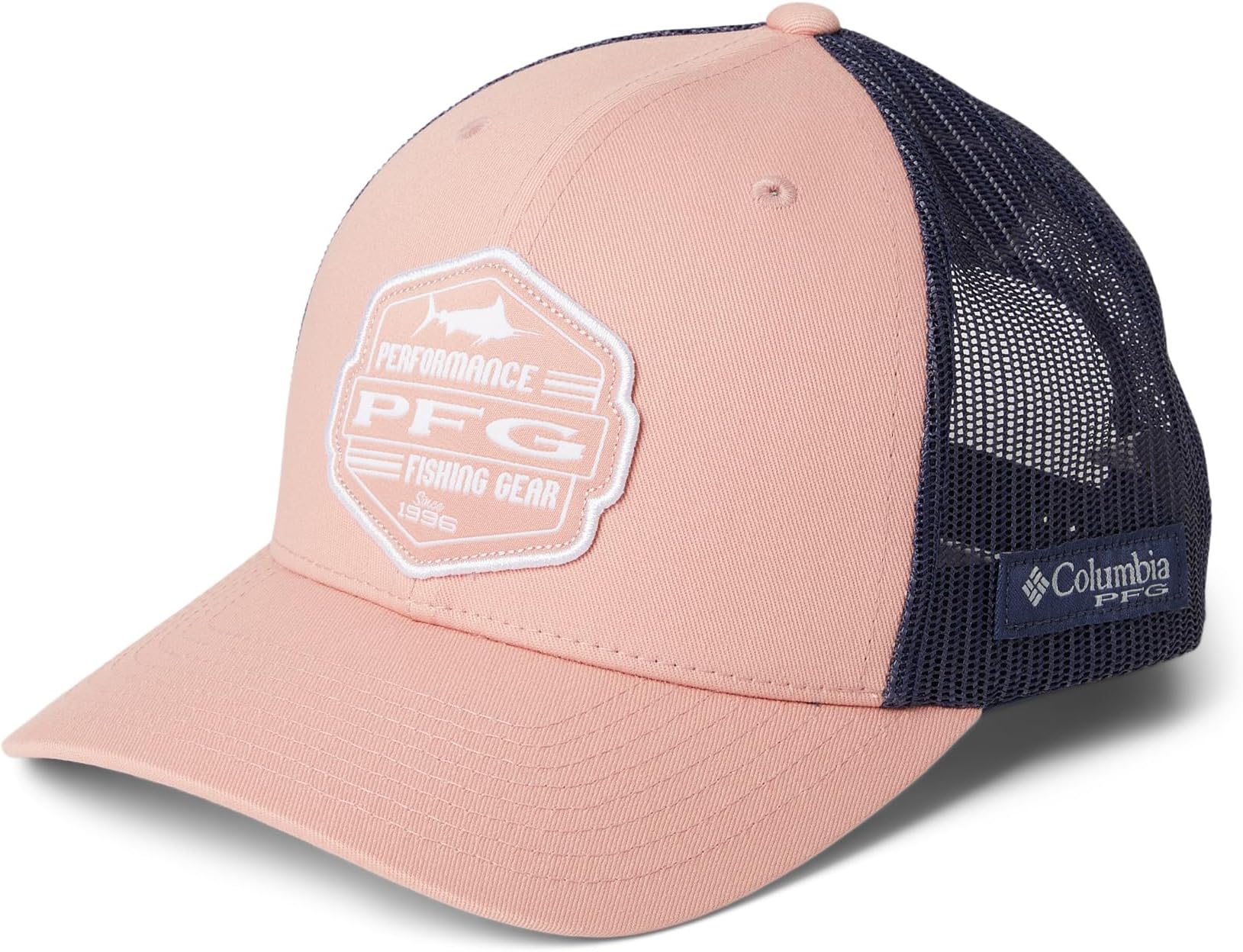

Бейсболка Columbia PFG Mesh Ball Cap, цвет Faux Pink/Nocturnal/High Side Marlin