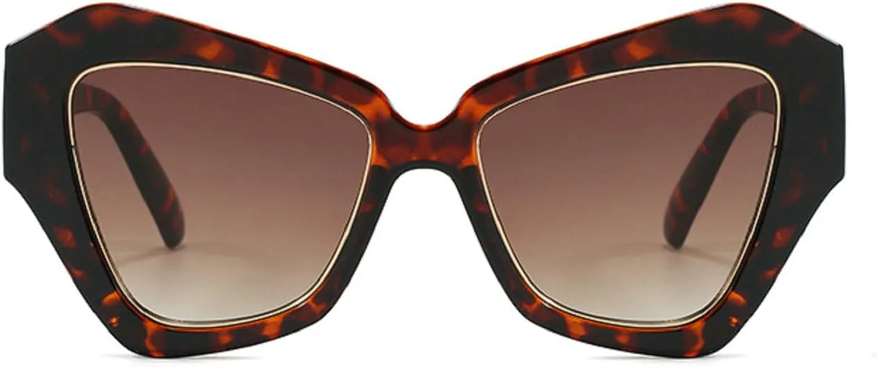 

Ретро-солнцезащитные очки квадратной формы для женщин и мужчин, модные винтажные очки-«кошачий глаз», очки-пилот с защитой от УФ-излучения UV400 mincl, C2