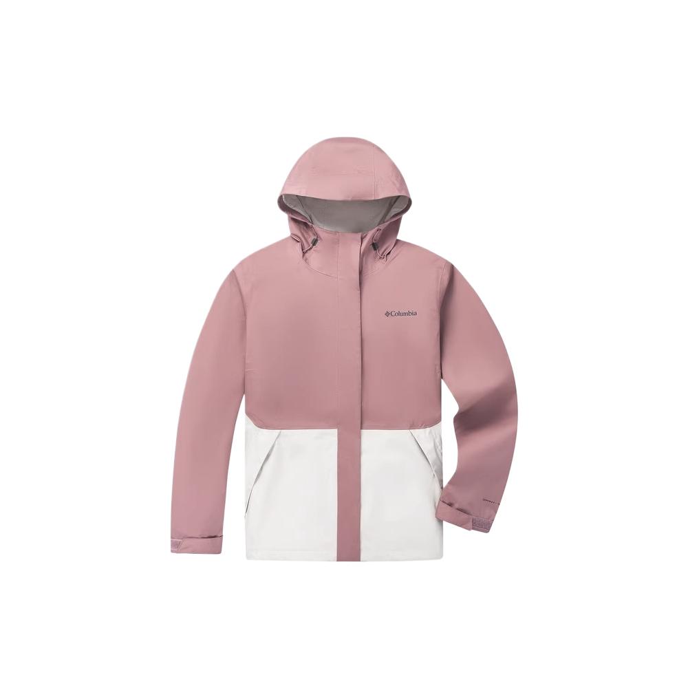 

Columbia Женская ветровка для походов водонепроницаемая и ветрозащитная, Pink/White