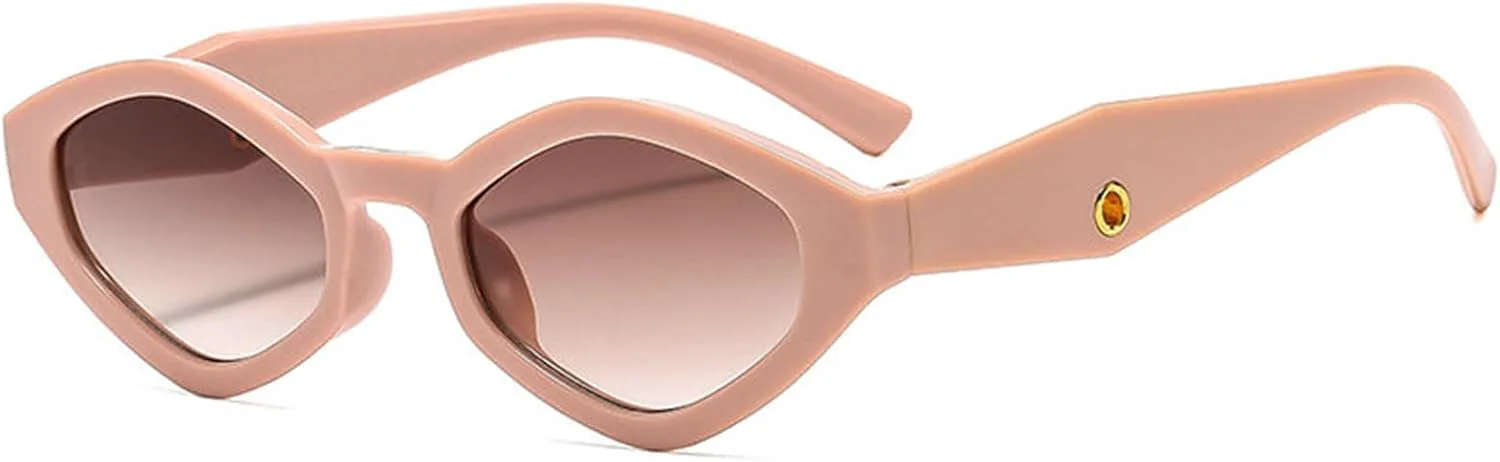 

Женские солнцезащитные очки Helena Trendy Small Polygon, роскошный дизайн, «кошачий глаз», мужские очки для активного отдыха и путешествий, женские очки UV400, C6