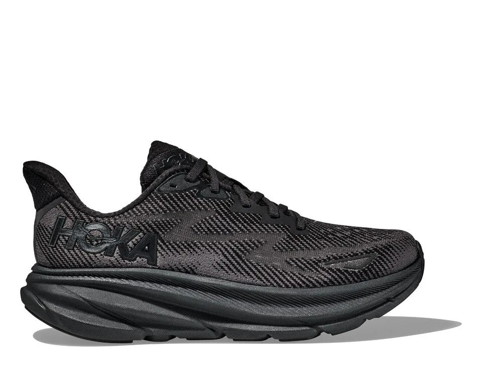 

Hoka One One Clifton 9 1127895-BBLC Кроссовки мужские черные шнуровка беговые