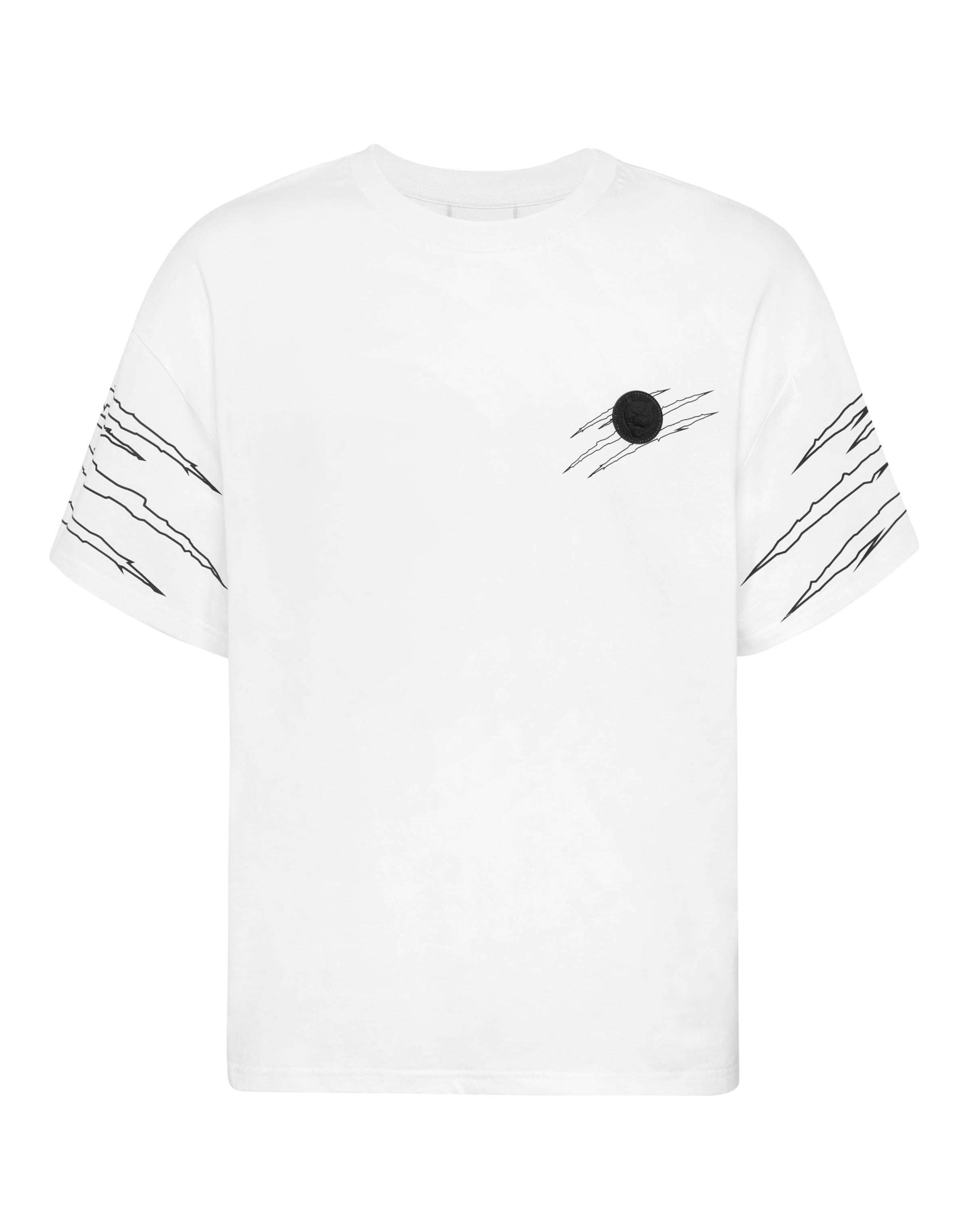 

Plein Sport Футболка 'Scratch' в белом цвете