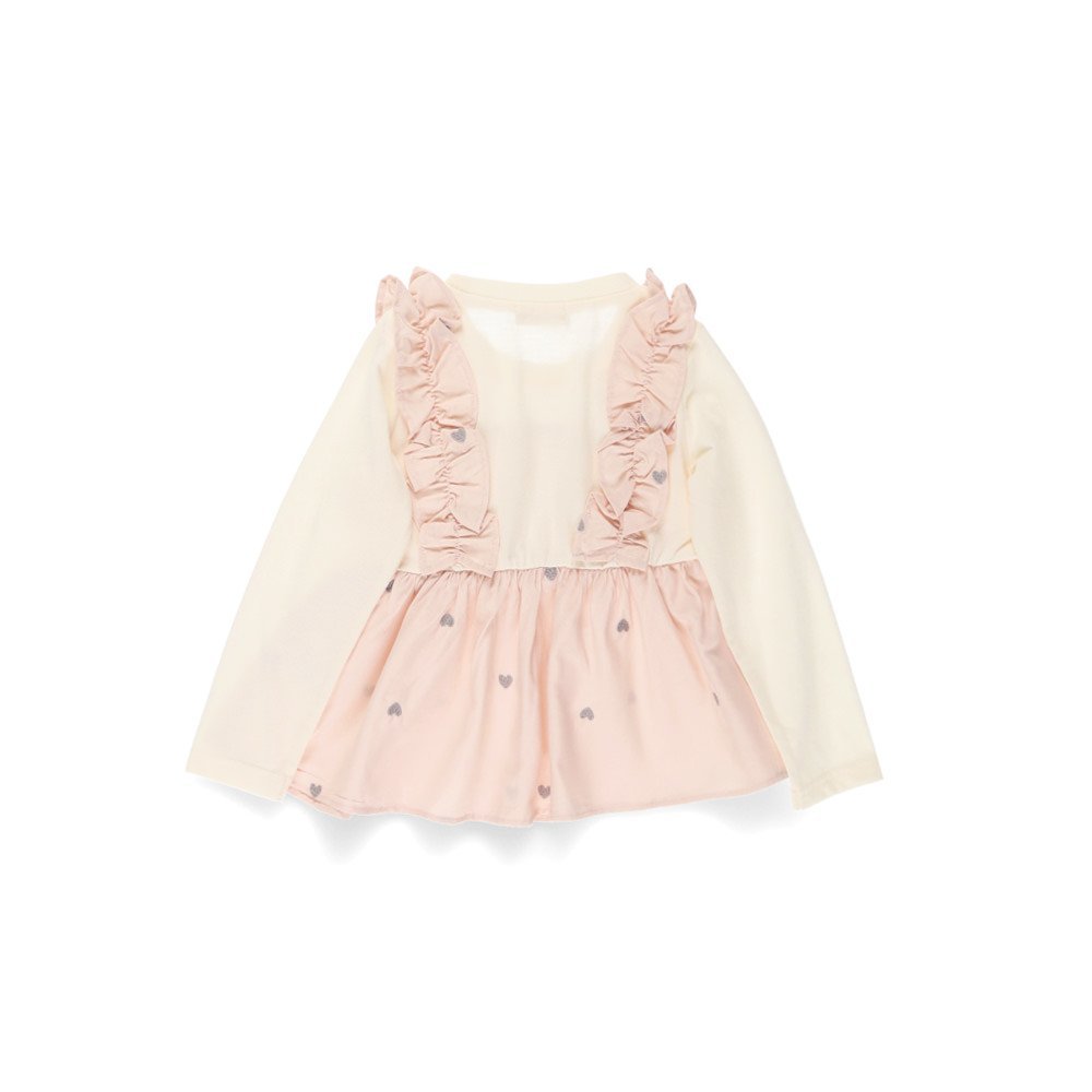 Туника для шорт с вышивкой в виде сердечек Branshes, pink — фото 4