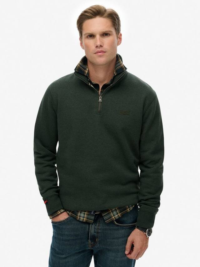 

Джемпер с молнией до половины Essential Logo Superdry, Deep Forest Marl