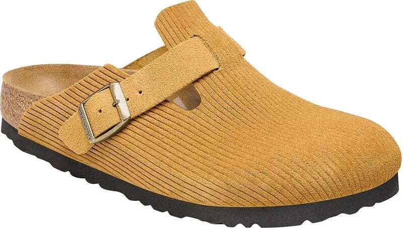

Женские бостонские замшевые сабо Birkenstock с тиснением, коричневый
