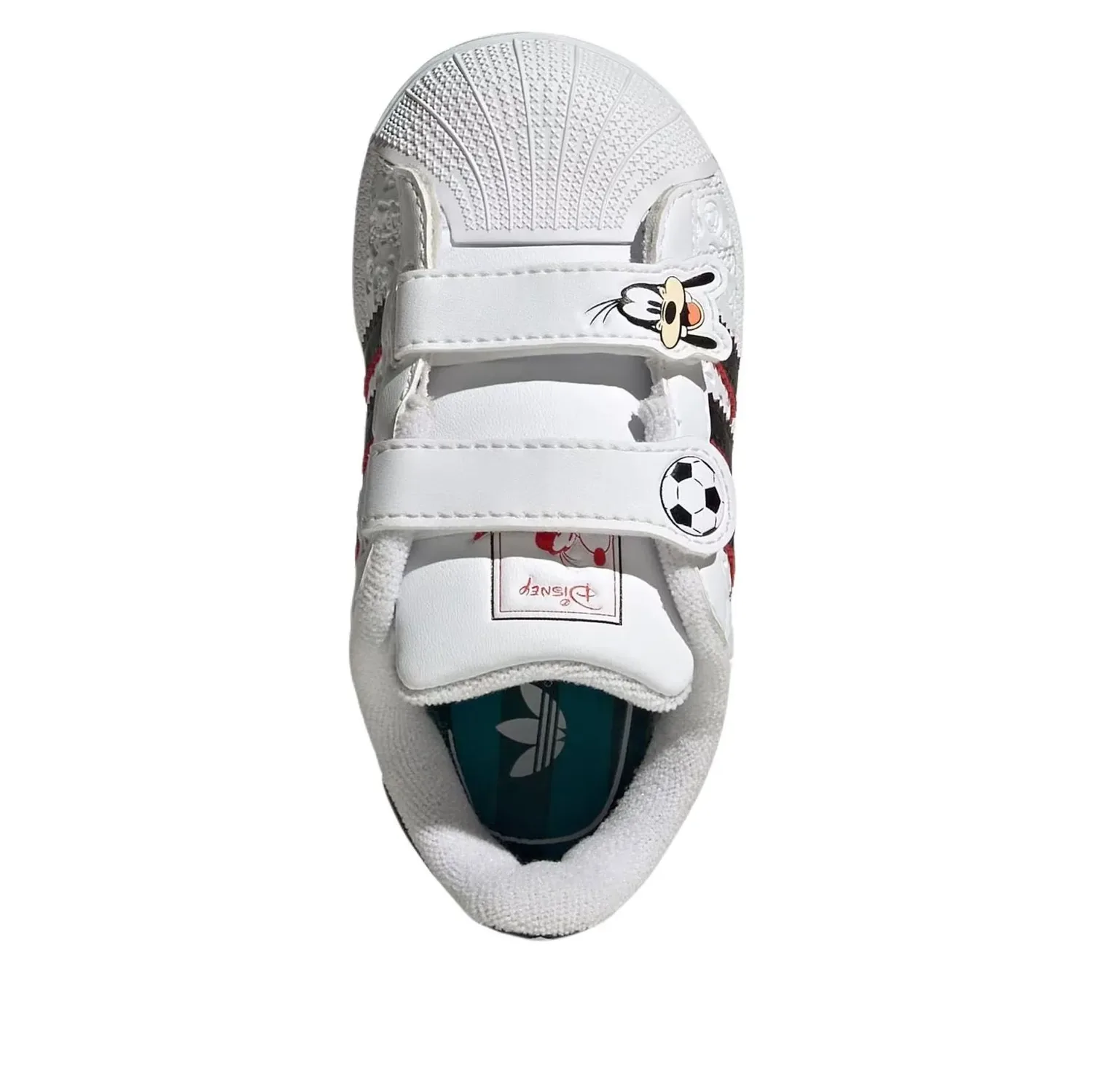 Кроссовки (TD) Adidas x Disney Superstar II Comfort Closure 'White Black Red' — фото 4