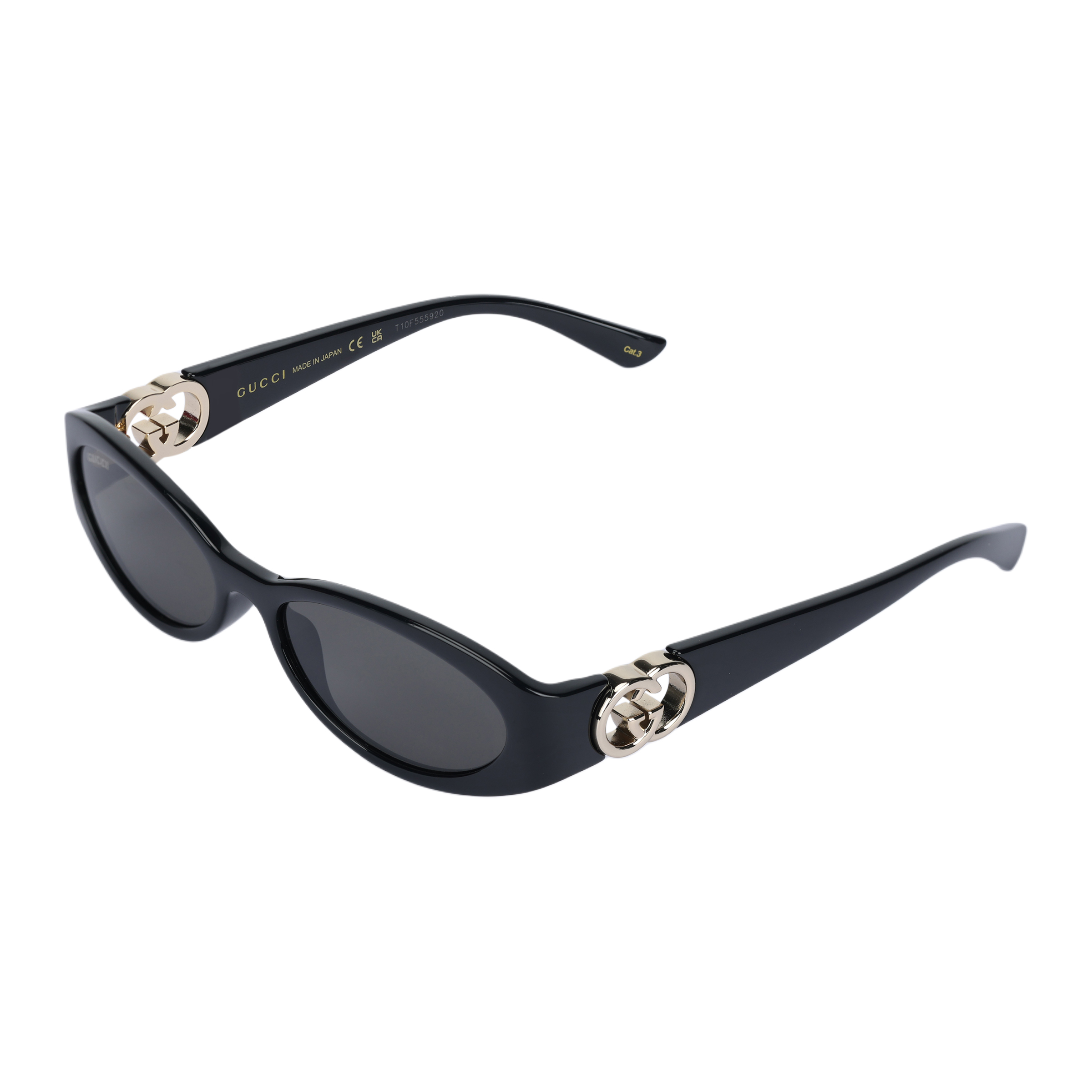 

GUCCI Женские овальные солнцезащитные очки из ацетатного пластика, черные