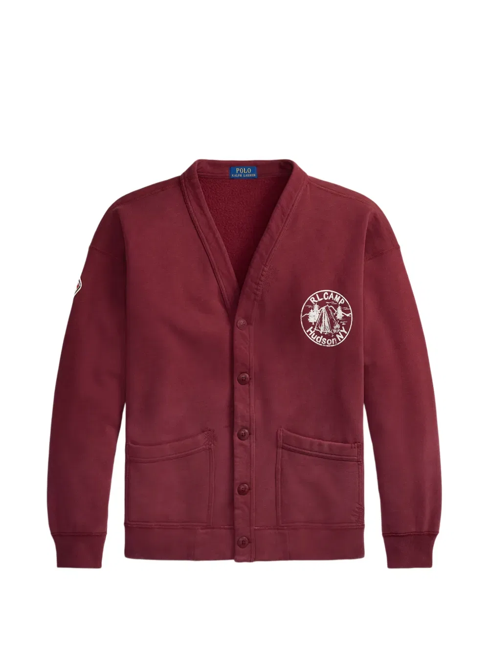 Кардиган с вышитыми пуговицами Polo Ralph Lauren, красный
