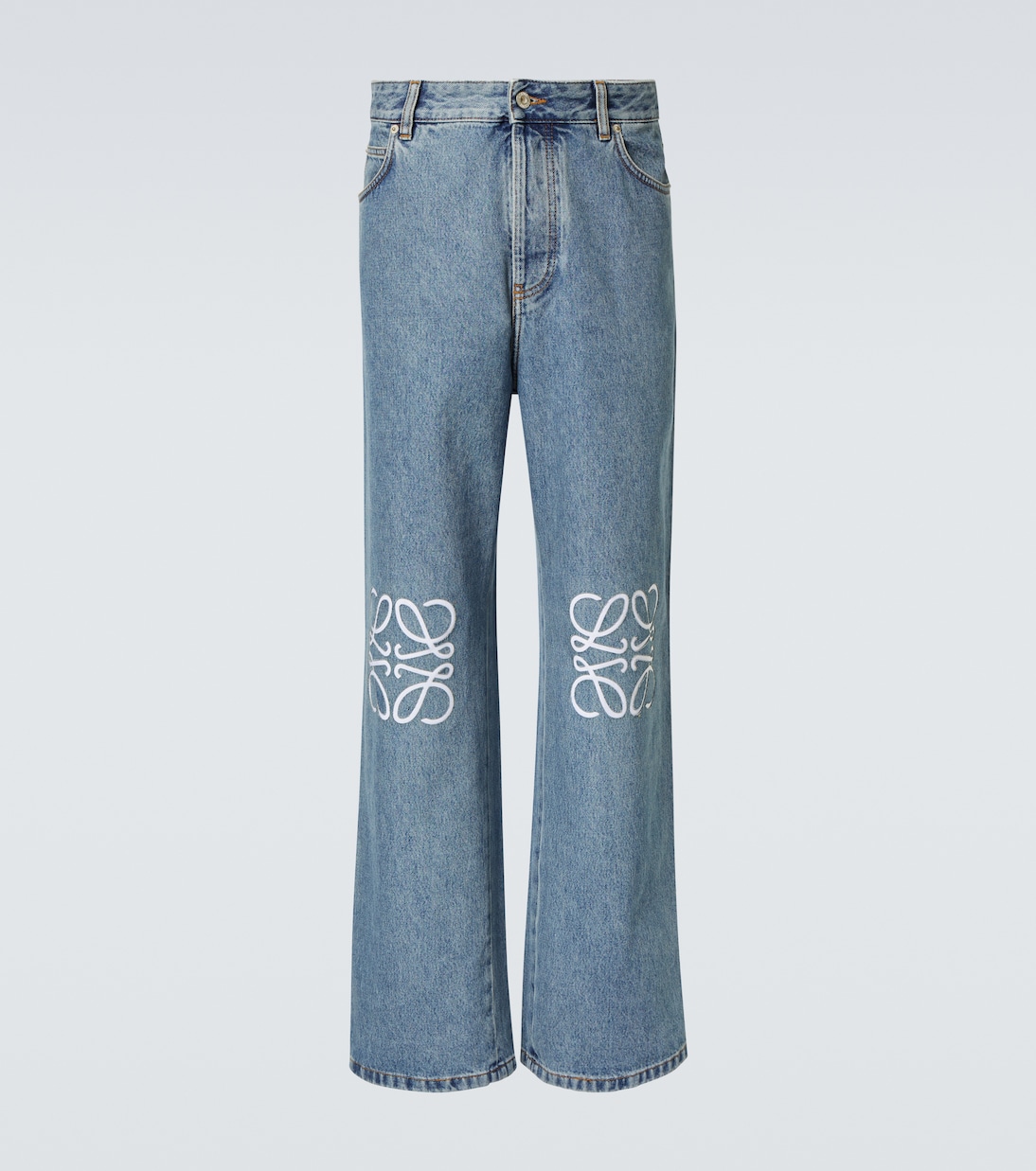 

Анаграм джинсы с широкими штанинами Loewe, Mid Blue Denim