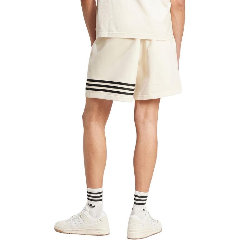 Повседневные шорты мужские Off White Adidas, кремовый — фото 3