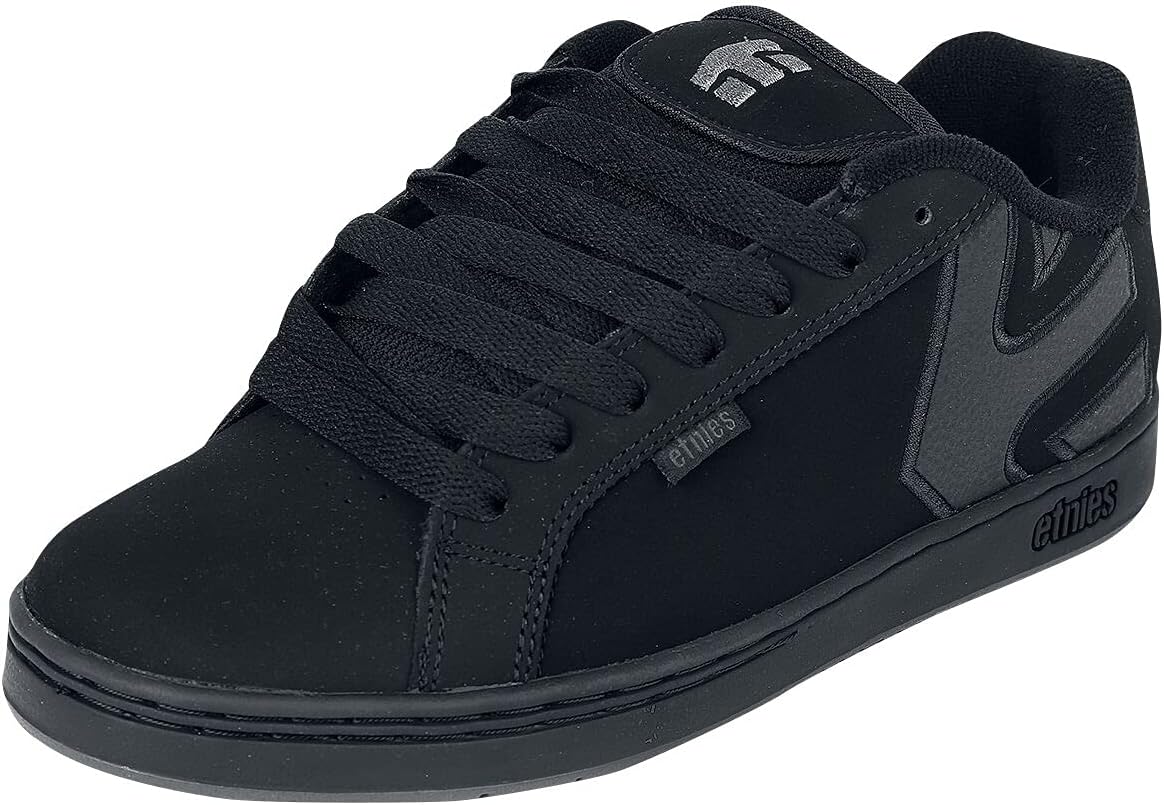 Etnies Fader - Классический скейт-стиль с модным объемным дизайном, усиленная подошва, мягкая посадка, кеды на каждый день, черный