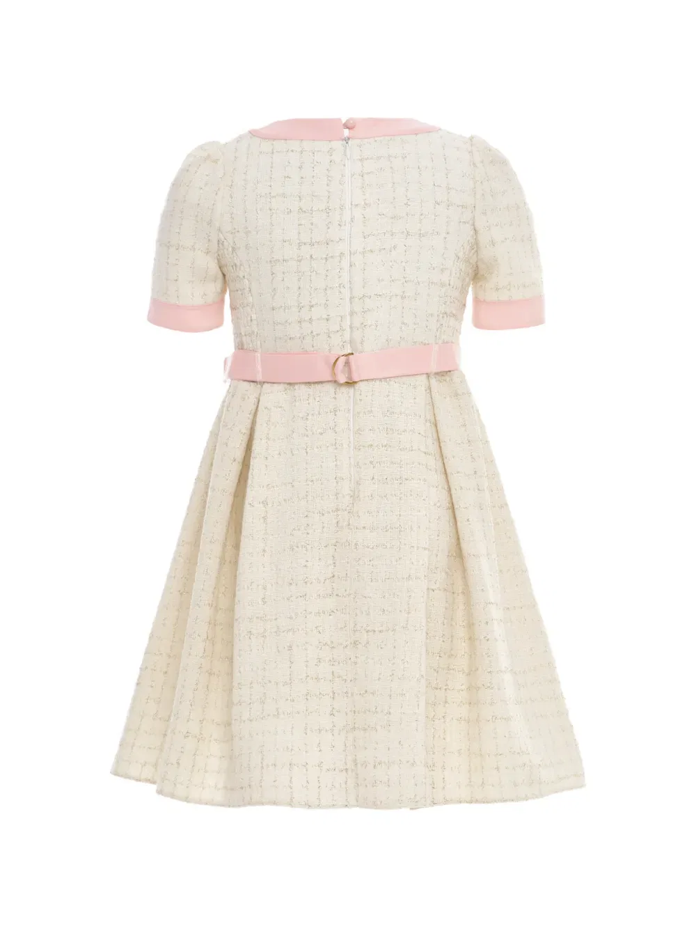 Платье с бантом и застежкой на пуговицы Dress & Fleur, нейтральный — фото 2