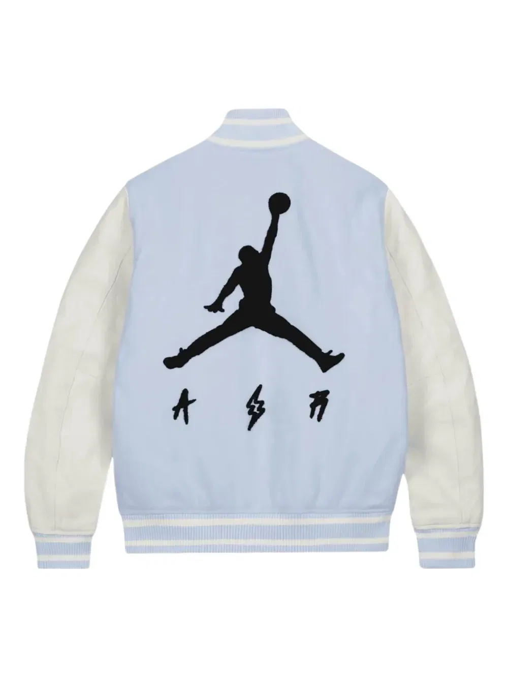 Куртка-бомбер X J Balvin Varsity Jordan, синий — фото 2
