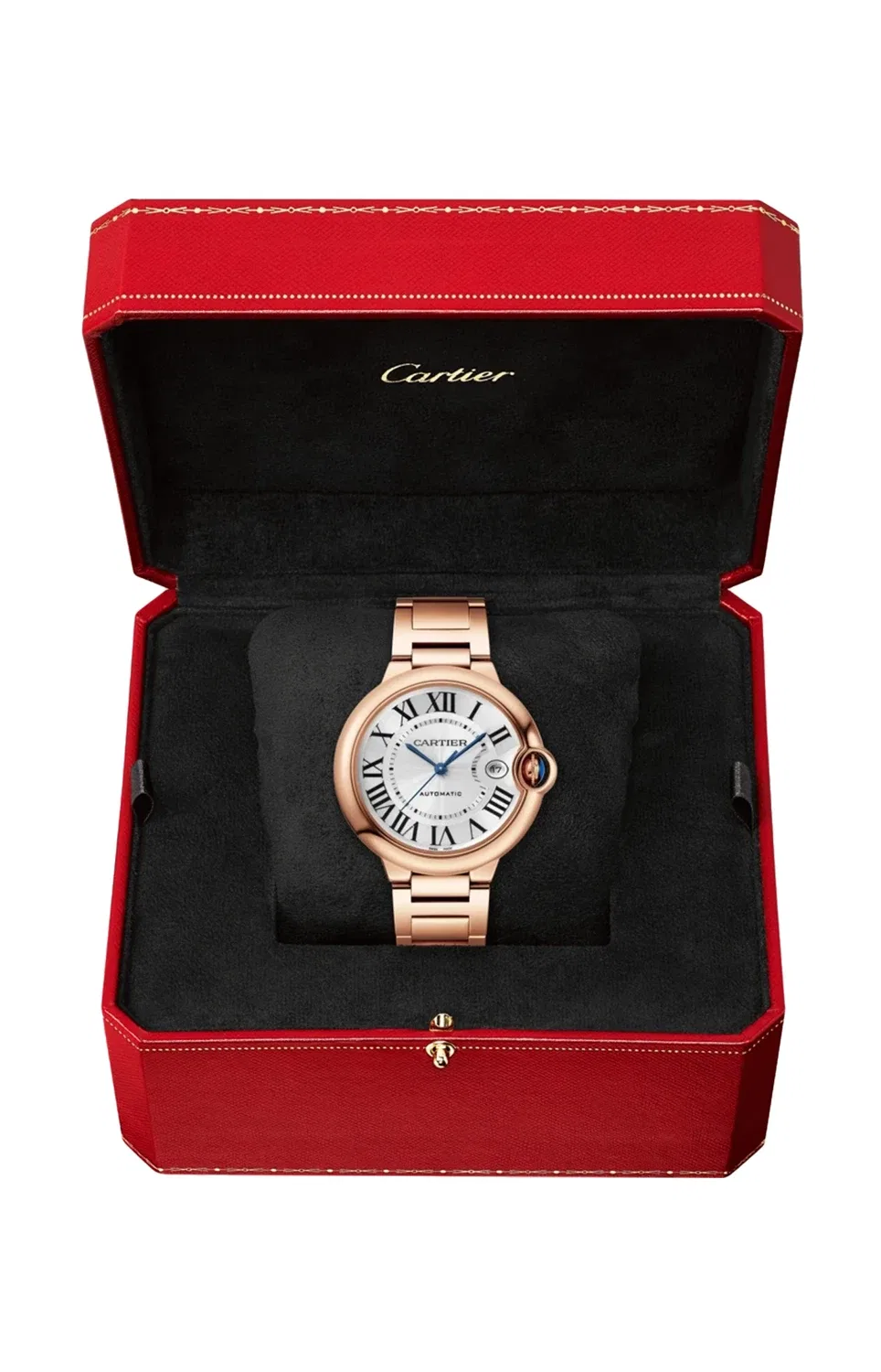 BALLON BLEU DE CARTIER 40 ММ, АВТОМАТИЧЕСКИЕ, РОЗОВОЕ ЗОЛОТО - WGBB0039, золотой — фото 2