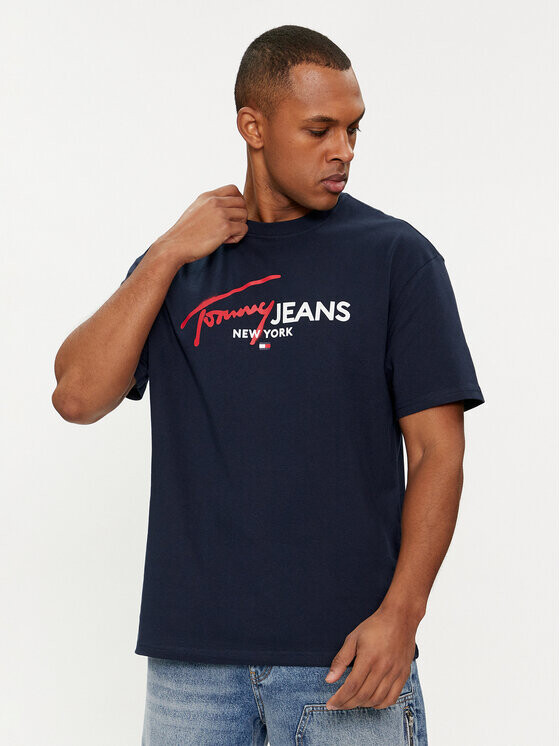 

Футболка стандартного кроя Tommy Jeans, синий