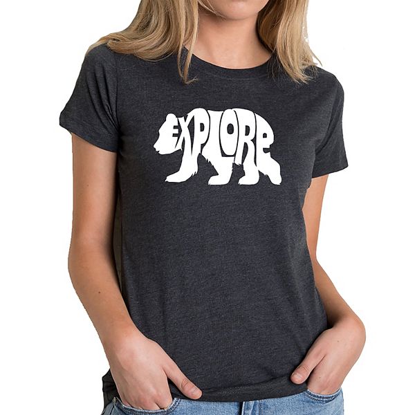 

Футболка Explore с принтом для женщин La Pop Art, Black, Черный, Футболка Explore с принтом для женщин La Pop Art, Black