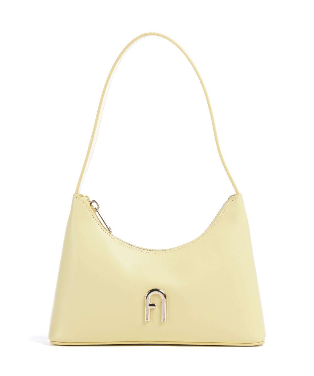 

Мини-Сумка на плечо Diamante из мелкозернистой кожи Furla, желтый