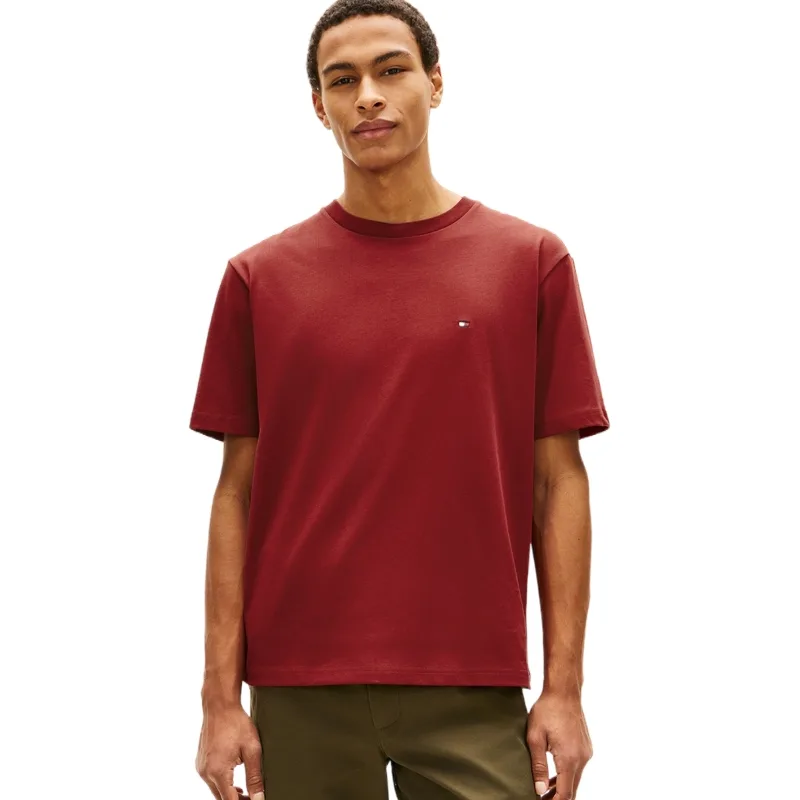 Футболка мужская с круглым вырезом Tommy Hilfiger, Dark Red XIT — фото 4