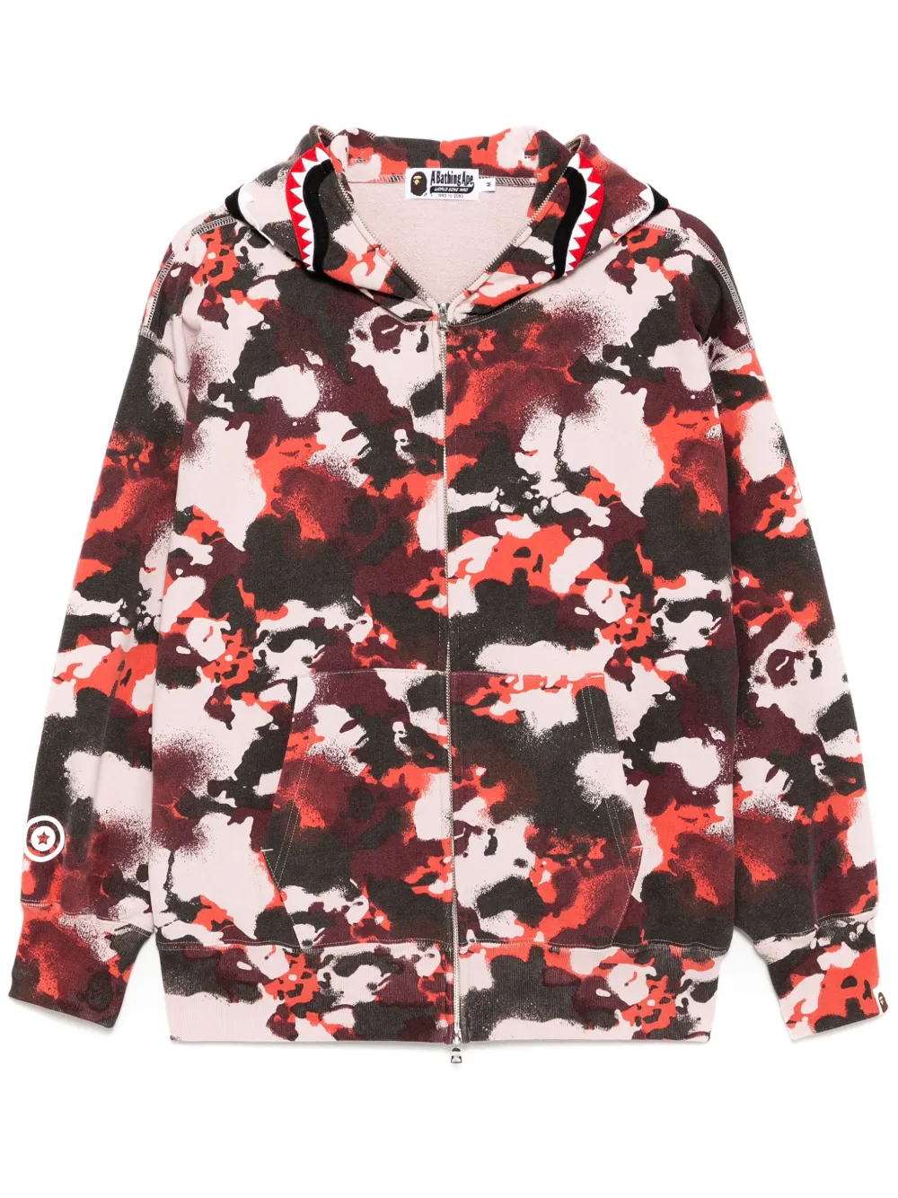 

Худи с принтом A BATHING APE, красный