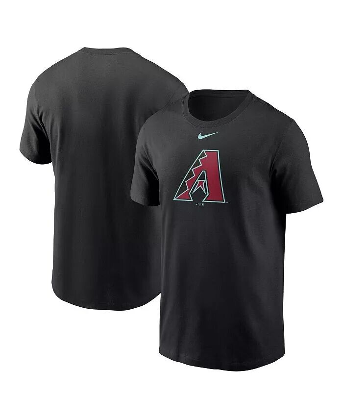 

Мужская черная футболка Arizona Diamondbacks с большим логотипом Nike