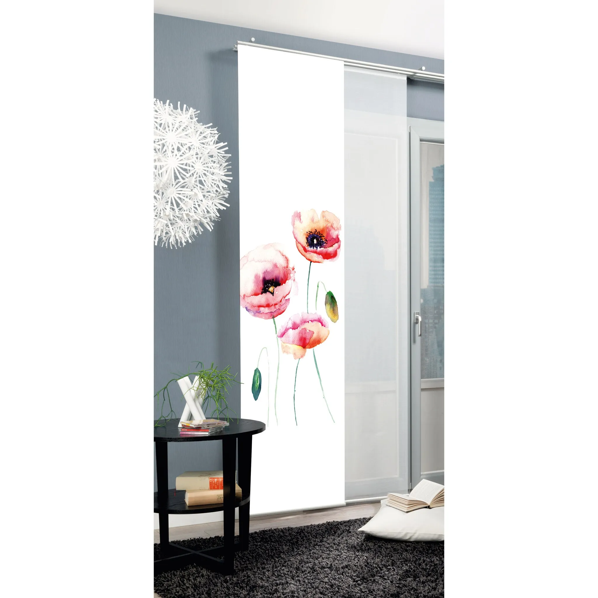 

ИДЕИ ДЛЯ ДОМАШНЕЙ ЖИЗНИ Раздвижная штора «VALMUE», (1 шт.), раздвижная штора с принтом Home Wohnideen, красный