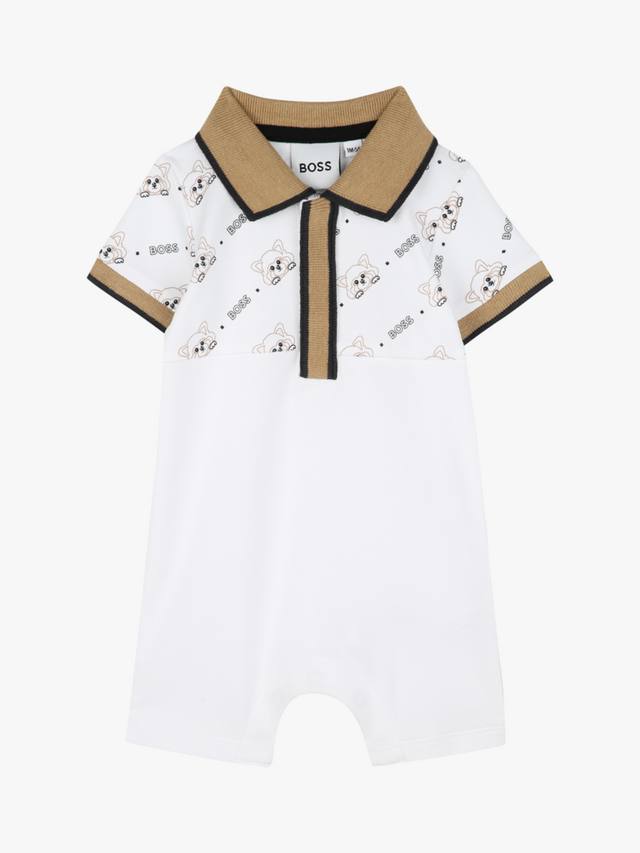 

Детский двухцветный комбинезон HUGO BOSS, White