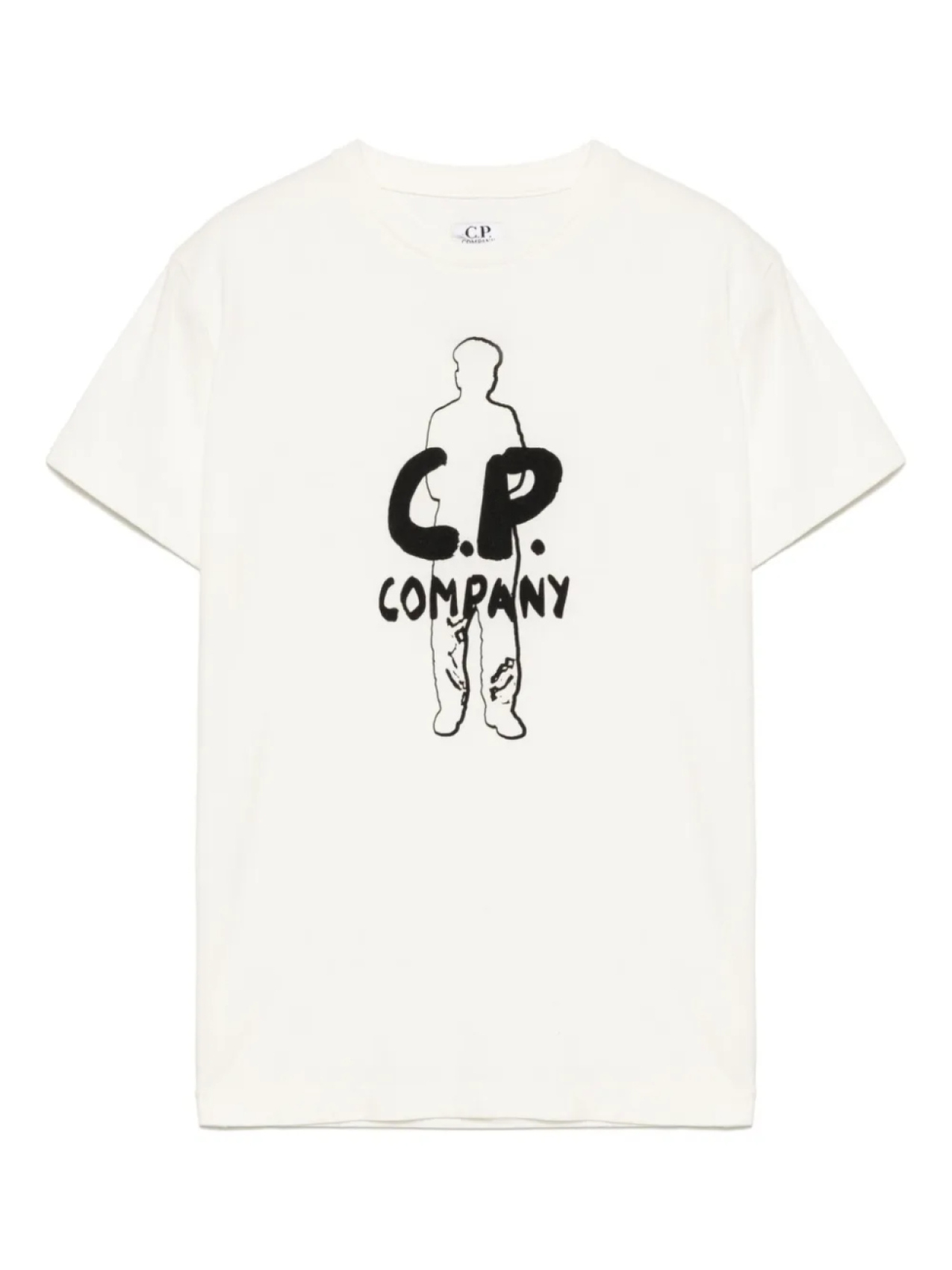 

C.P. Company Kids футболка с графичным принтом, белый