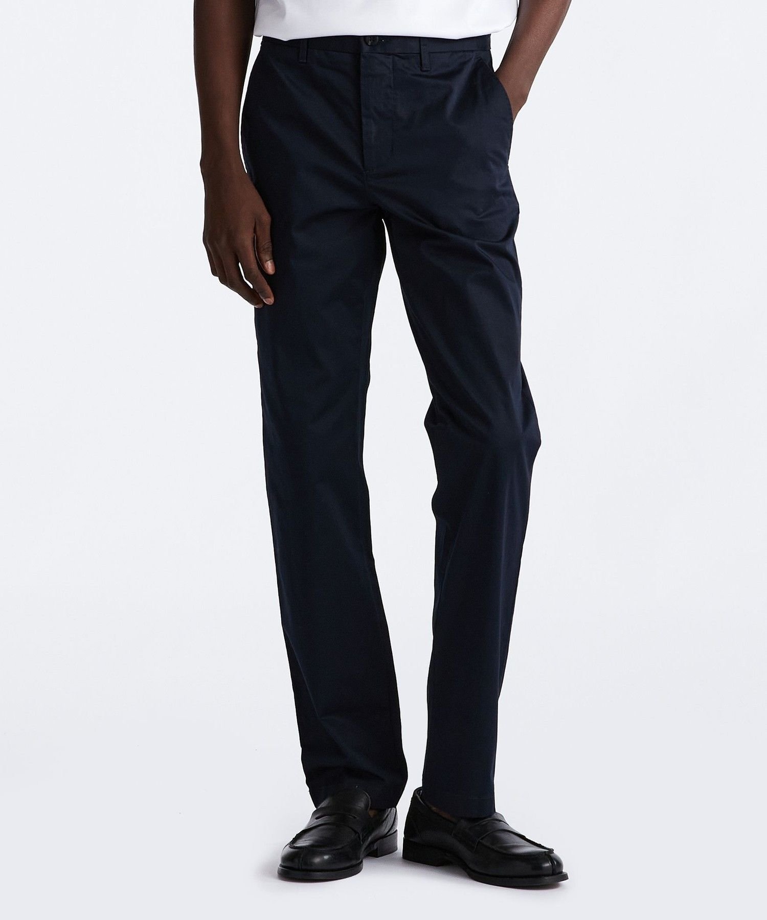 Брюки-чиносы Denton из хлопкового атласа TOMMY HILFIGER, Navy DW5