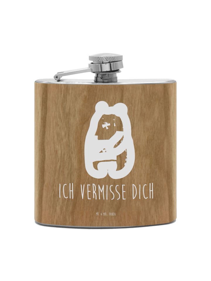 

Mr. & Mrs. Panda Фляга Thermobecher Bär Gefühl mit Spruch in Weiß