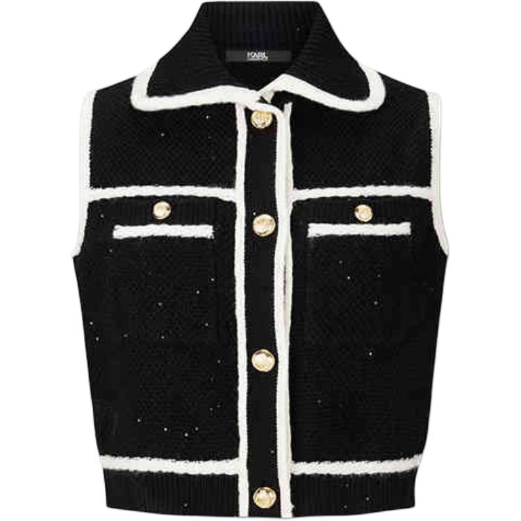 

KARL LAGERFELD / Karl Lagerfeld Jeans Женский жилет, Black White