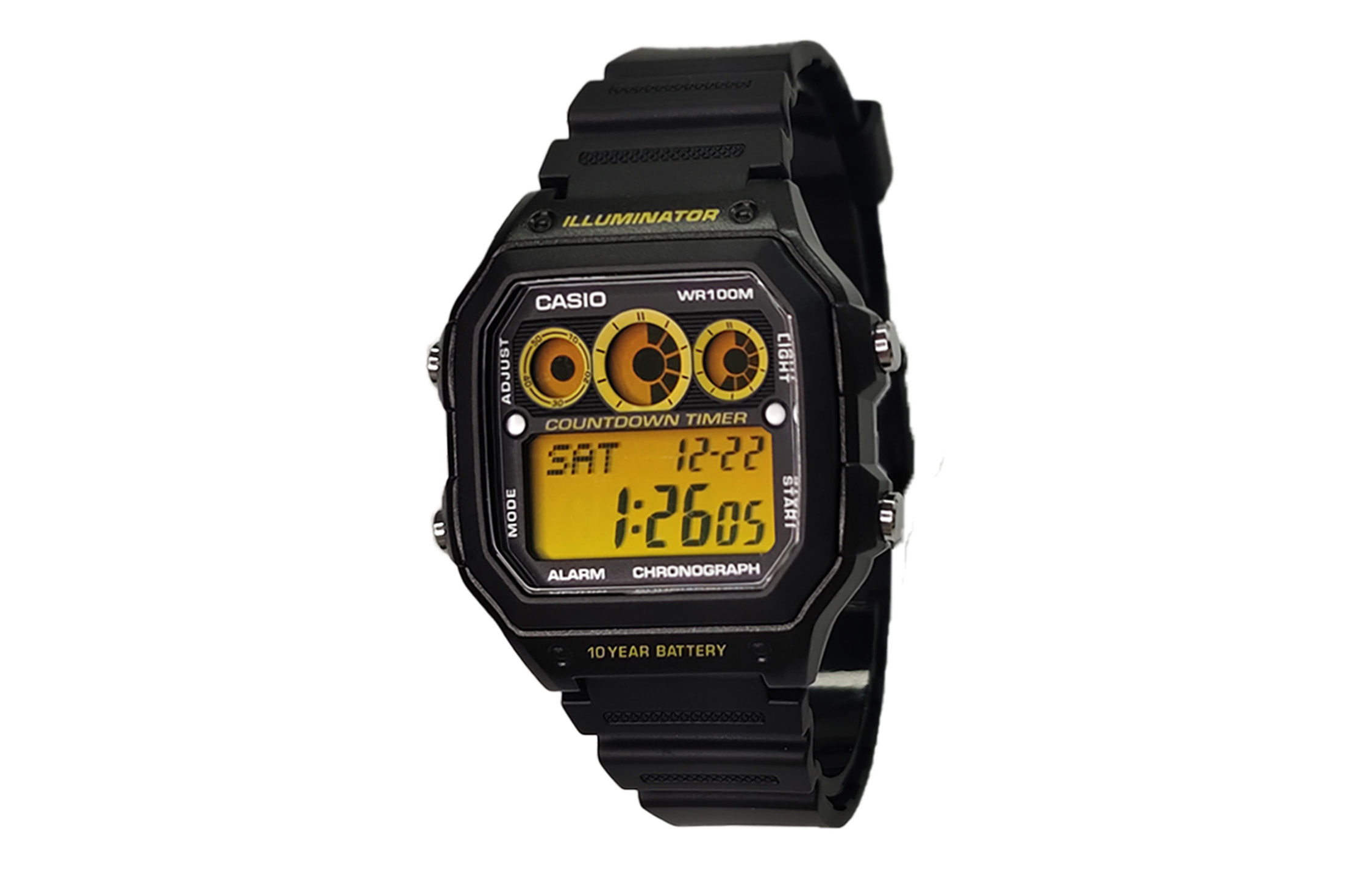 

CASIO Часы Retrofit Series Retrofit Series Quartz Movement Watch Unisex Yellow Watch Dial