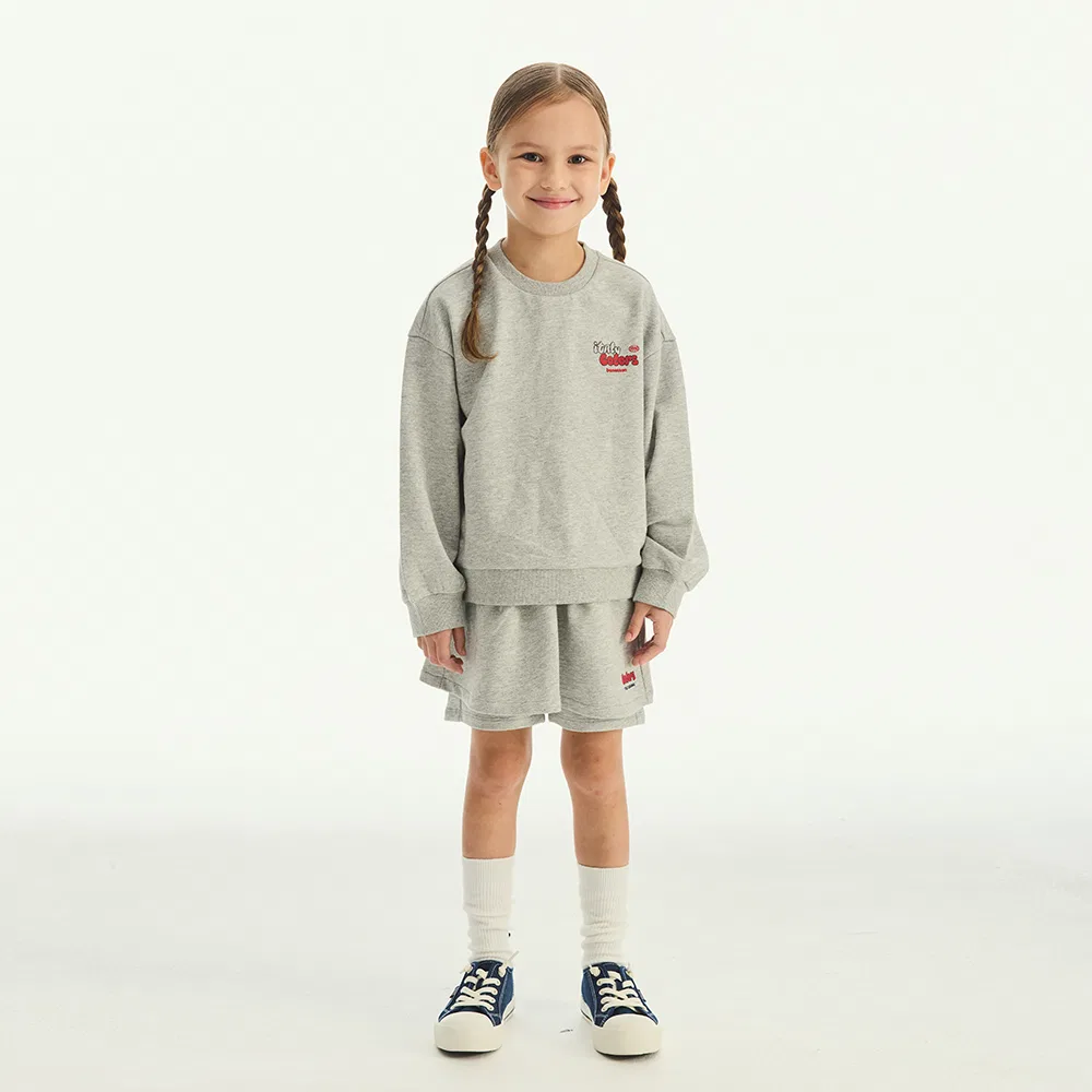 Детские брюки-юбка с графическим принтом мятно-зелёные от Benetton Kids