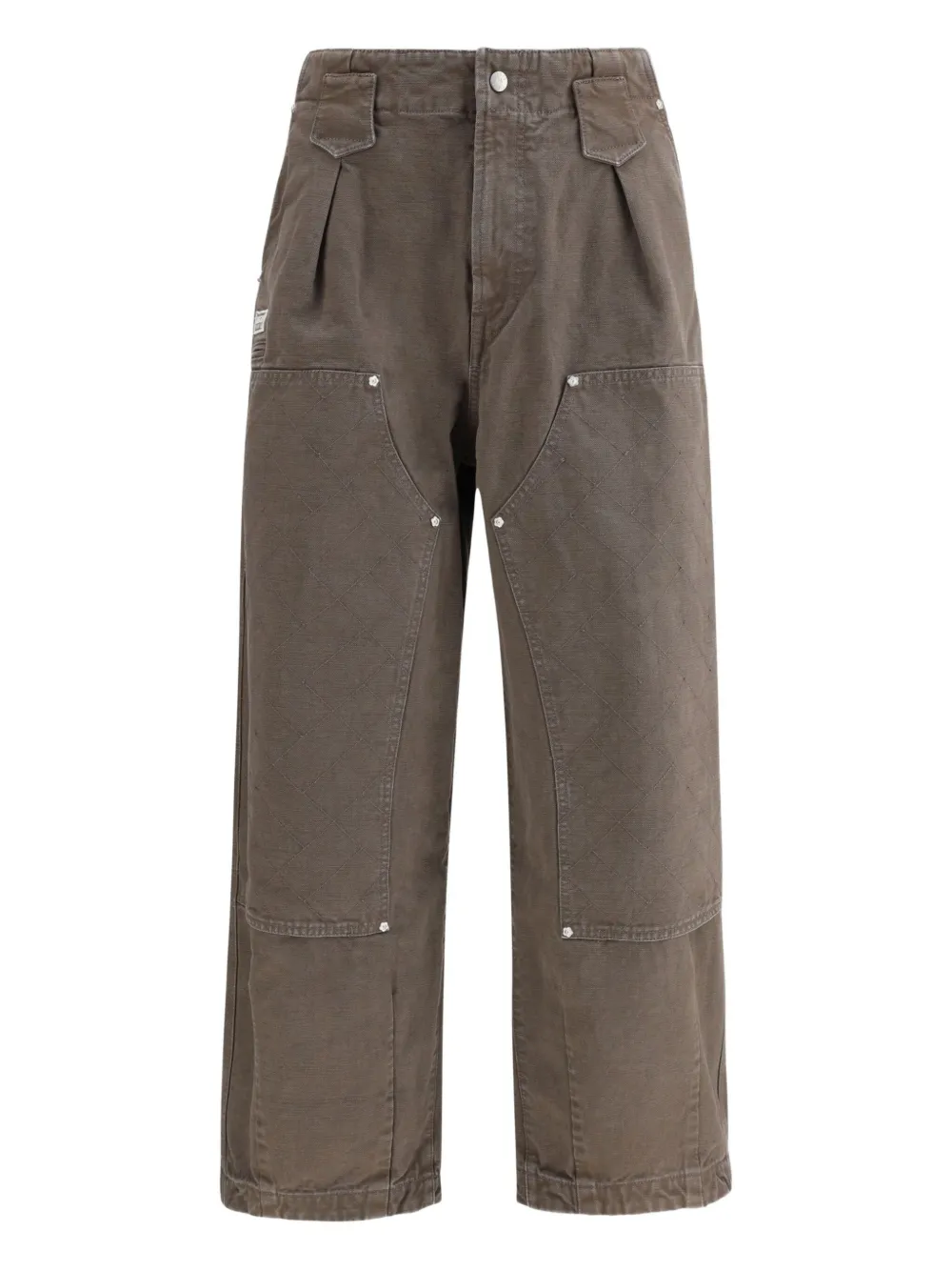 

Брюки с накладными карманами KENZO, коричневый