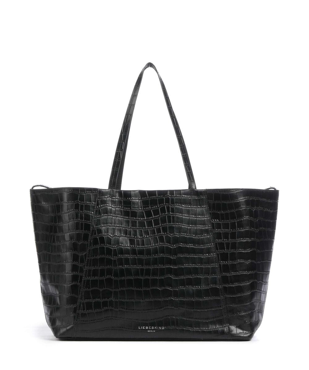 

Chudy croco l шоппер из яловой кожи с тиснением Liebeskind, черный
