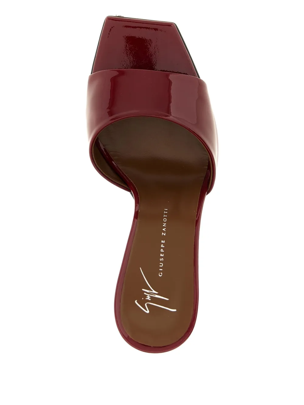 Босоножки Mya на каблуке 90 мм Giuseppe Zanotti, красный — фото 4
