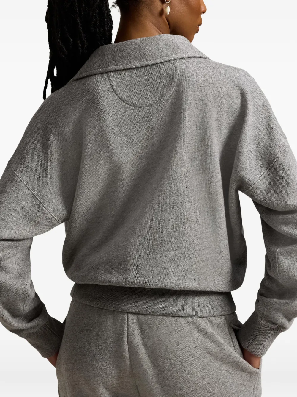 Толстовка с вышивкой Polo Pony Polo Ralph Lauren, серый — фото 4