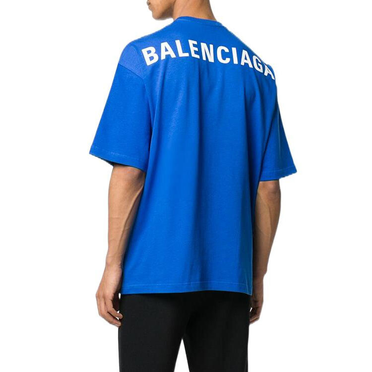 Футболка мужская Klein Blue Balenciaga, цвет Klein Blue — фото 4