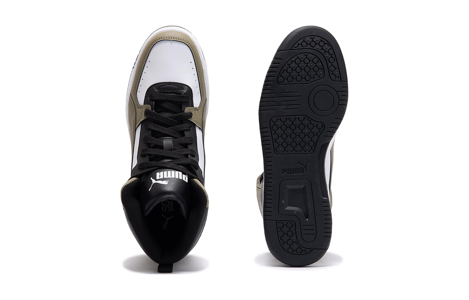 Rebound Joy Big Kid 'Black Covert Green' Puma, черный/зеленый — фото 4