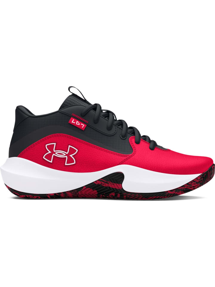 

Кроссовки на шнуровке Ua Gs Lockdown 7 Under Armour, красный