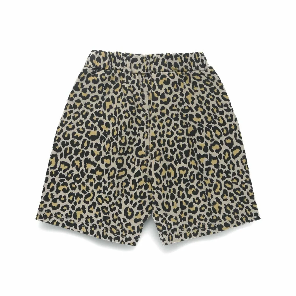 Шорты из 100% хлопкового трикотажа DRC Branshes, цвет Leopard-Beige